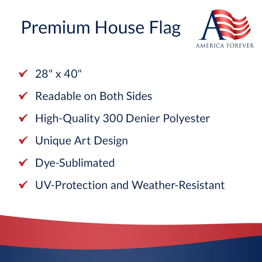 #1 Dad Double Sided House Flag