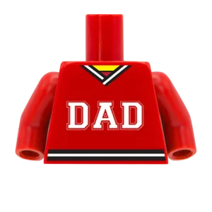 #1 Dad Jersey - Custom Design Minifigure Torso