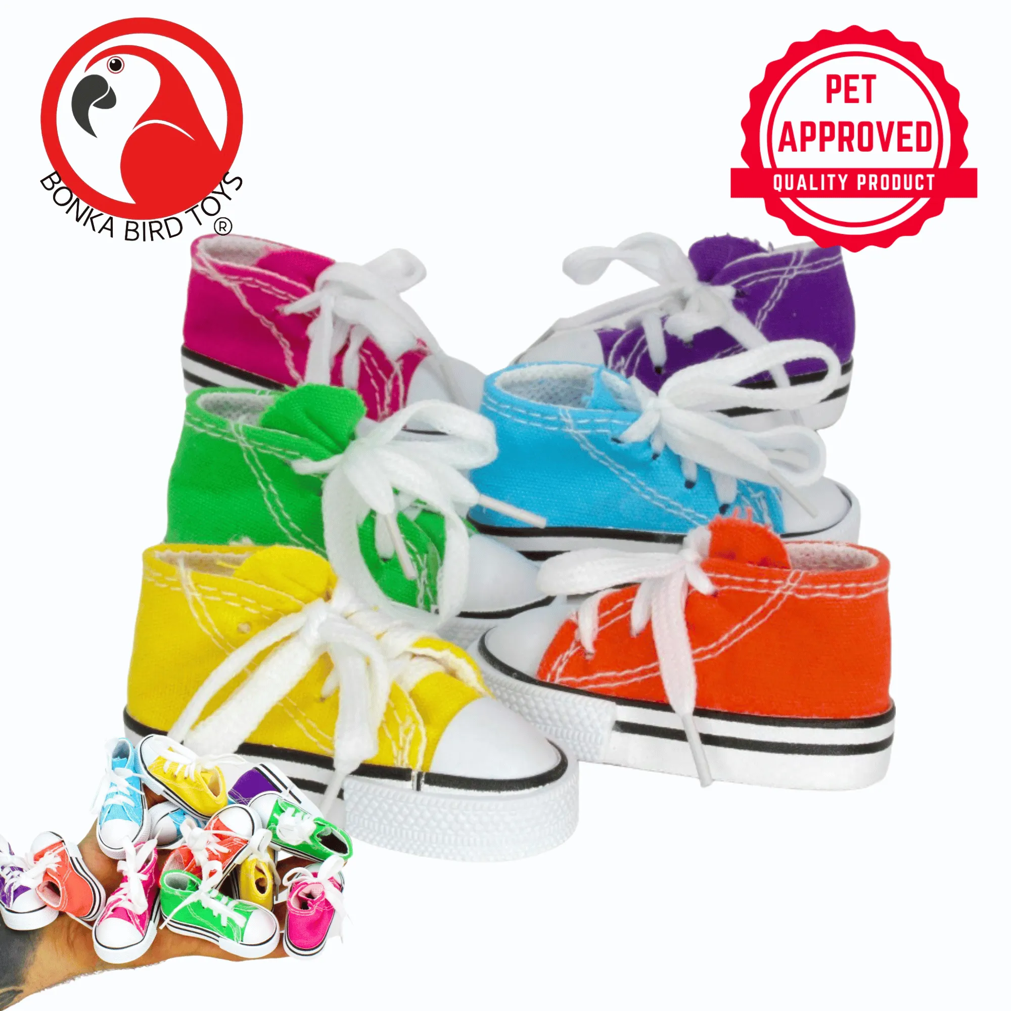 1216 Pack 6 Mini Sneaker Foot Toys