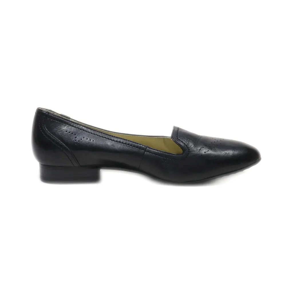 5Th Avenue Slip Ons Leather Black Colour For Women