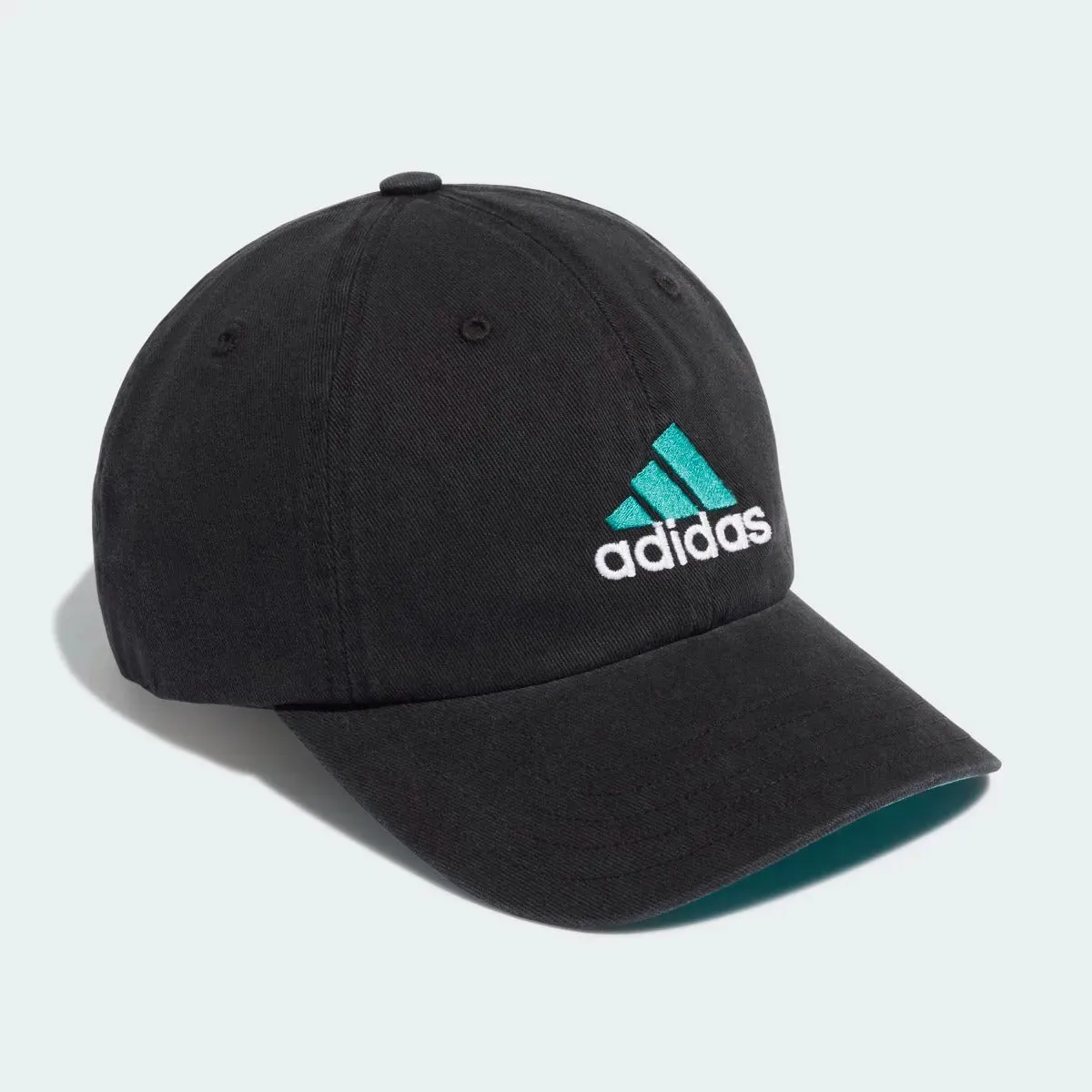 Adidas 2021-22 Real Madrid Dad Cap - Black-Blast Emerald