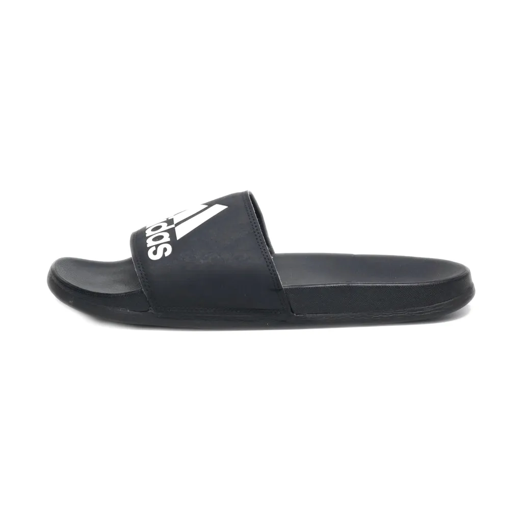 Adidas Adilette Sliders Leather Black Colour For Women