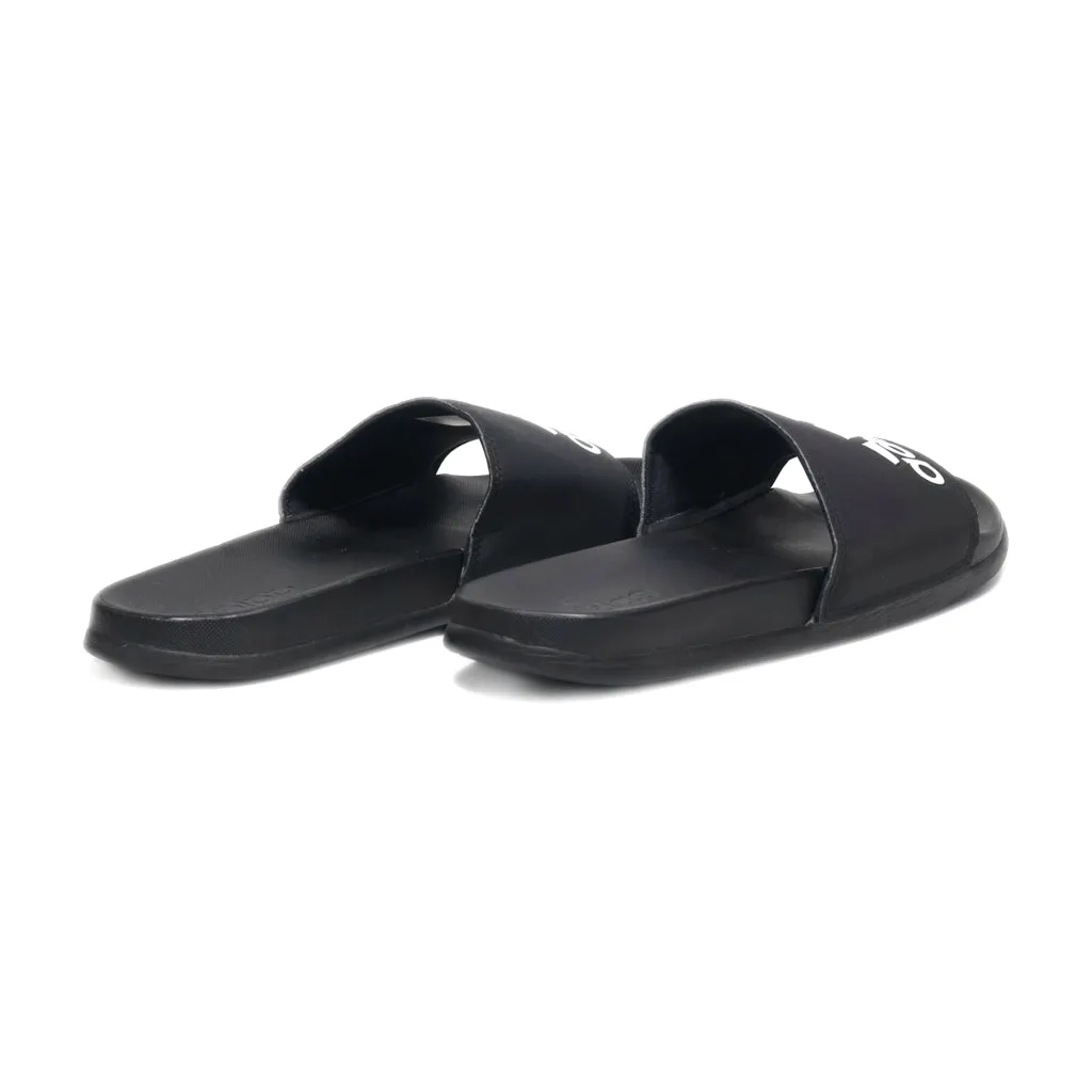 Adidas Adilette Sliders Leather Black Colour For Women