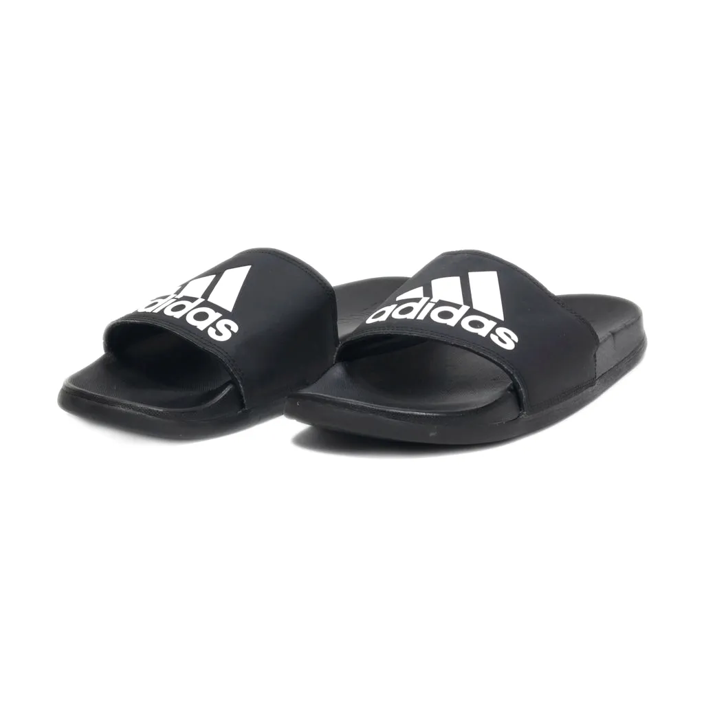 Adidas Adilette Sliders Leather Black Colour For Women