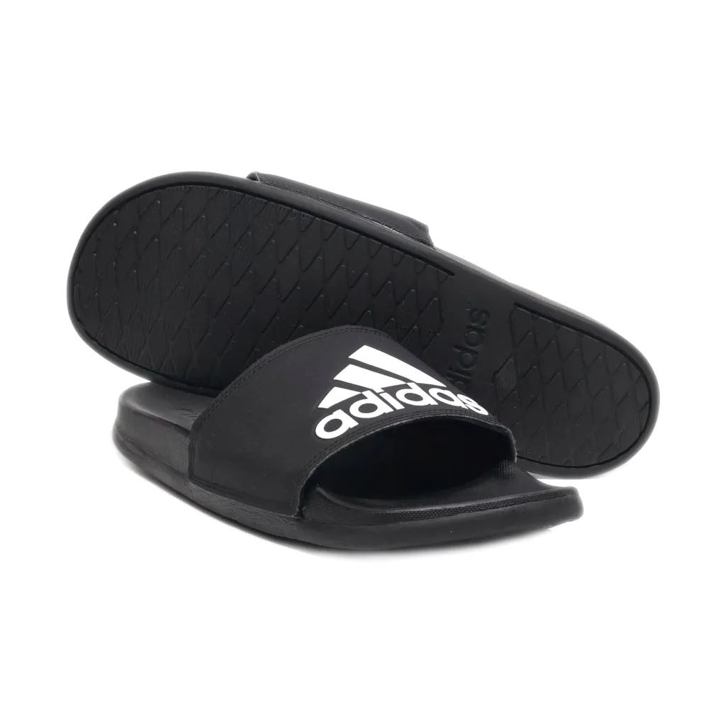 Adidas Adilette Sliders Leather Black Colour For Women