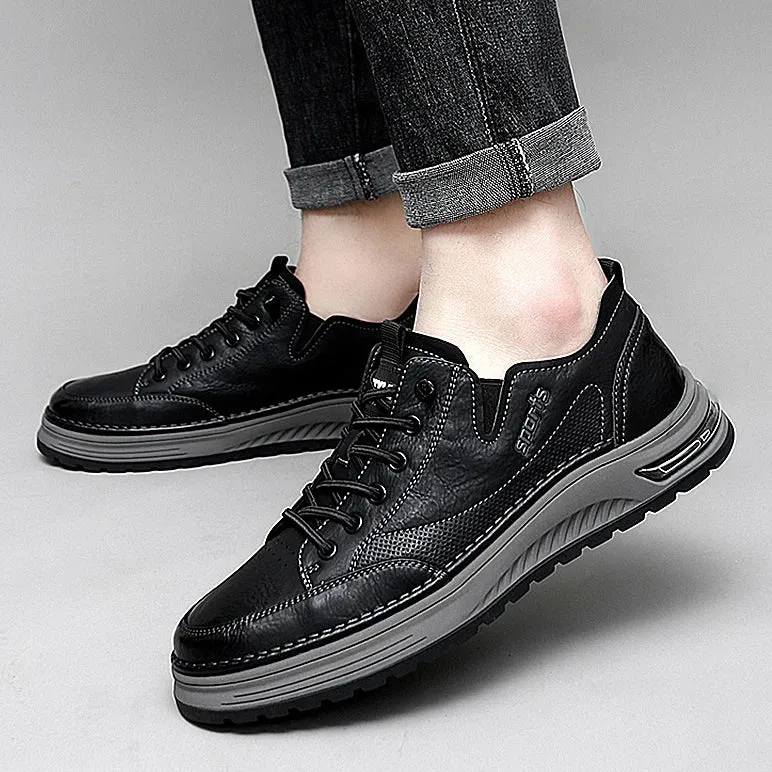 Aidase Spring/Autumn Outdoor High-quality Fashion Trend Casual Shoes Men's Lace Up Comfortable Rubber Outsole Sports Casual Board Shoes