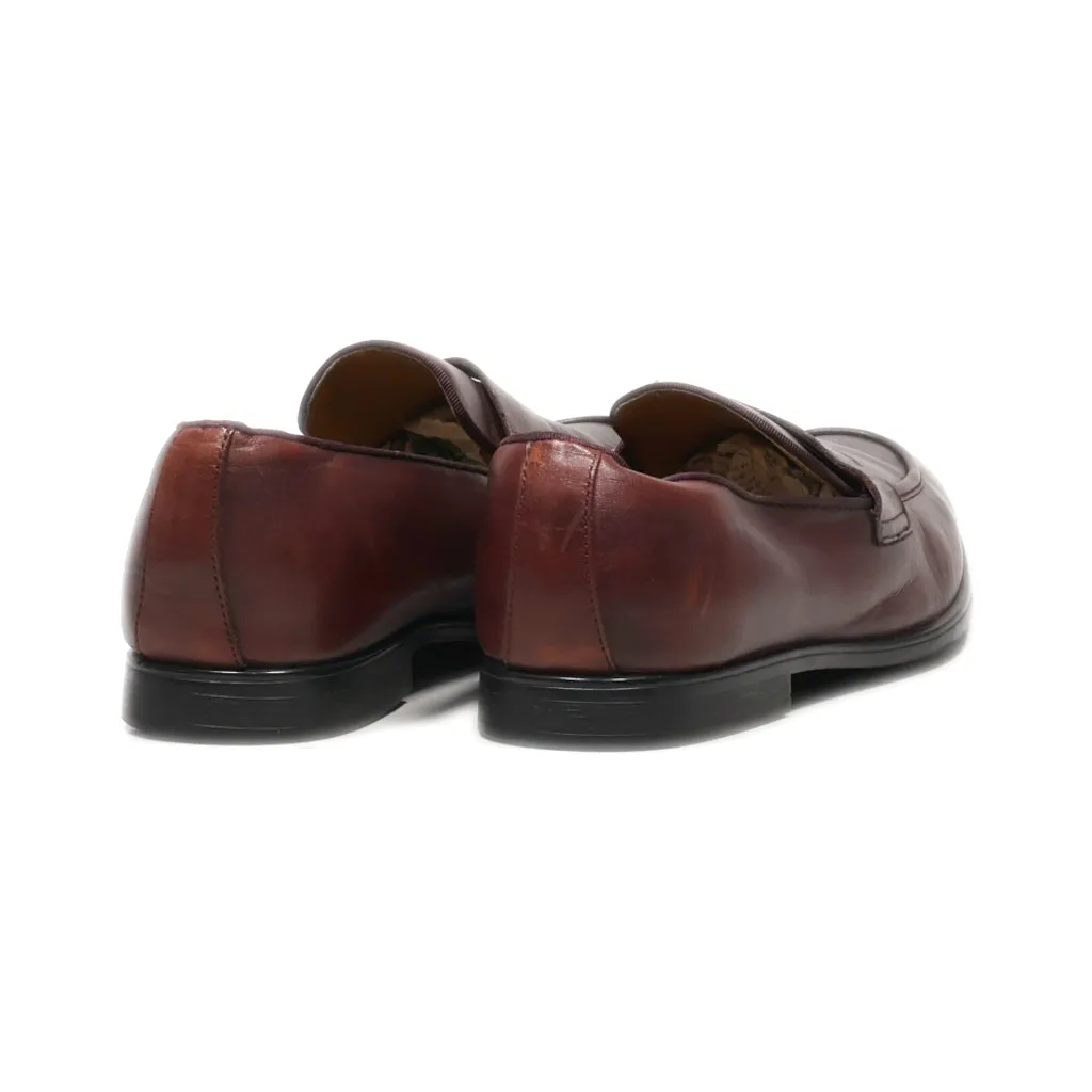 Aldo Formal Slip Ons Leather Brown Colour For Men