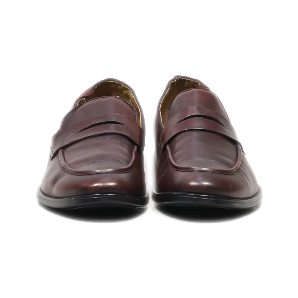 Aldo Formal Slip Ons Leather Brown Colour For Men