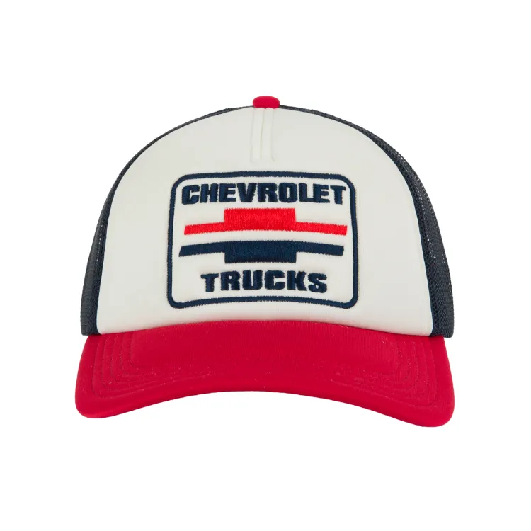 American Needle Chevrolet Foamy Valin Trucker - Ivory/Red/Navy