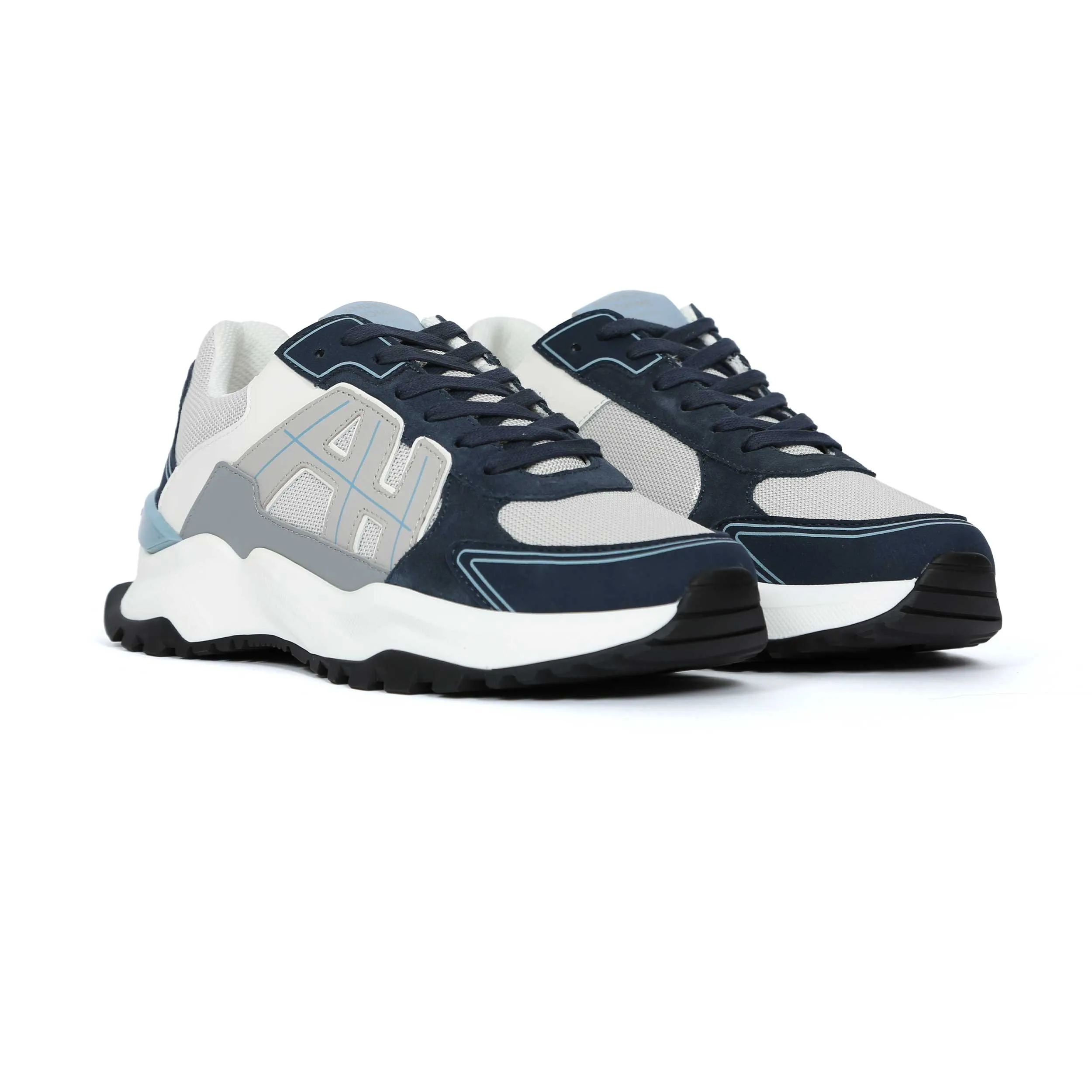 Android Homme AH One Trainer in White & Blue