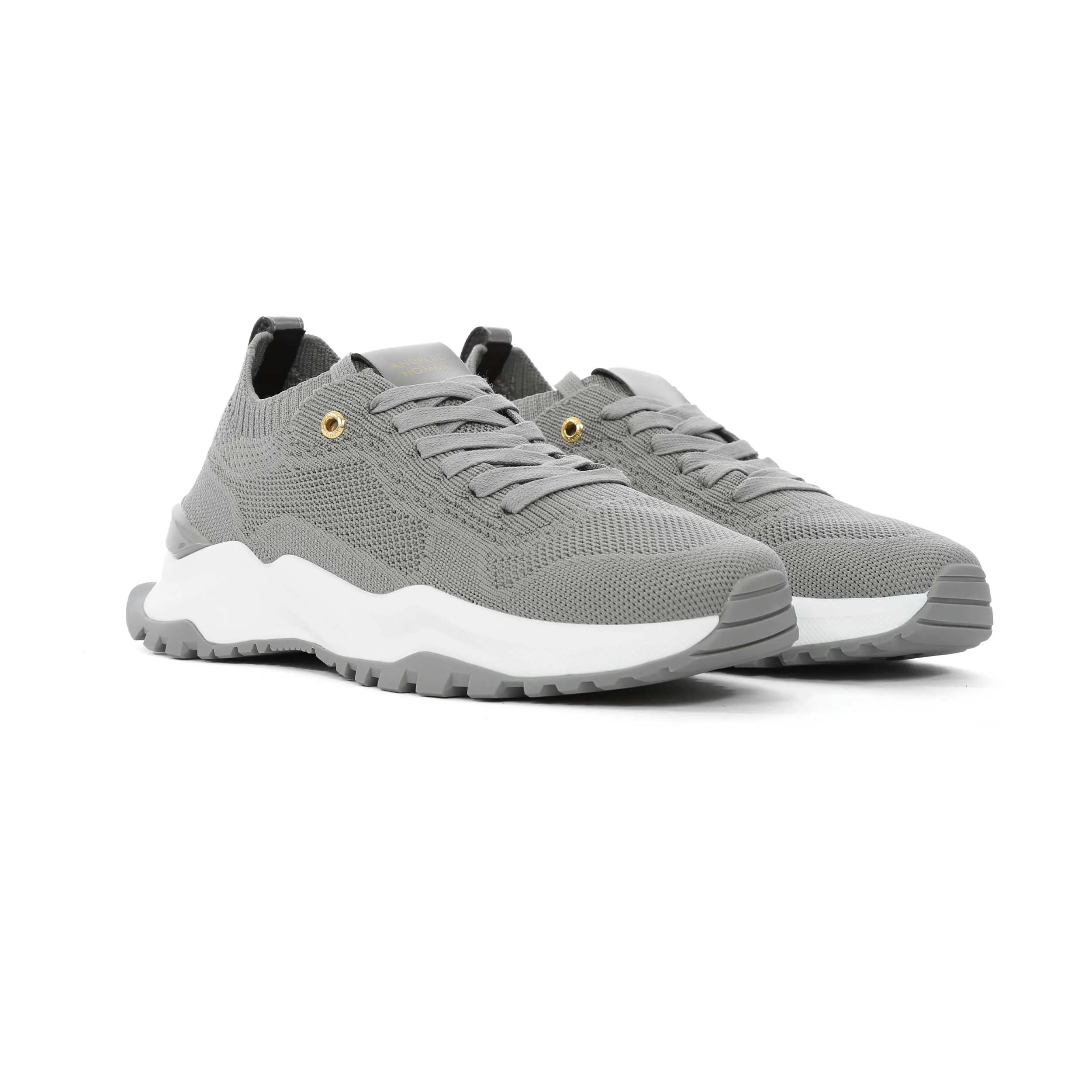 Android Homme Leo Carrillo Trainer in Grey Knit