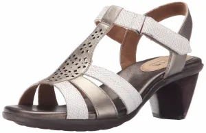 Aravon Mary-AR Dress Sandal, White (Women)