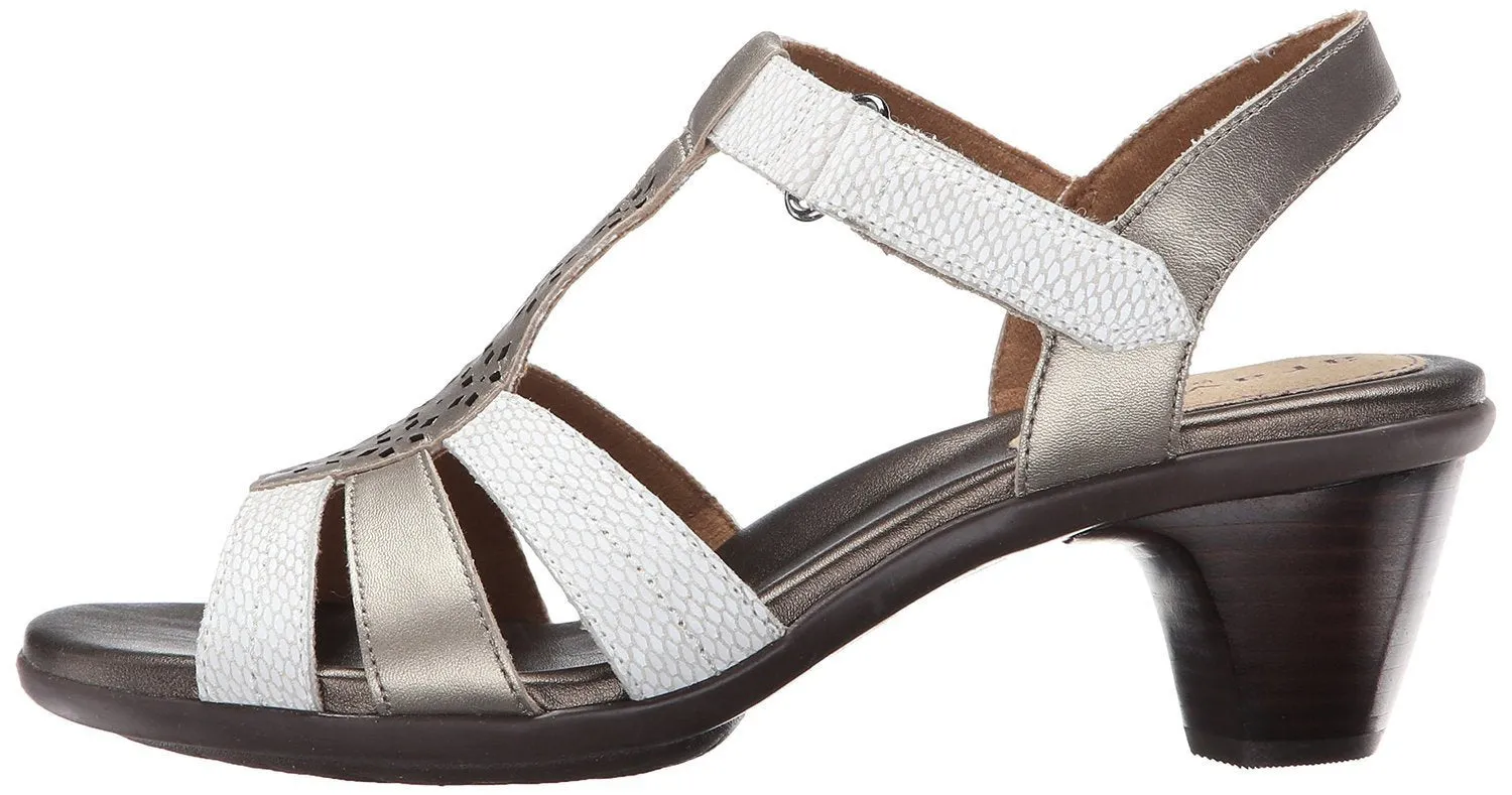 Aravon Mary-AR Dress Sandal, White (Women)