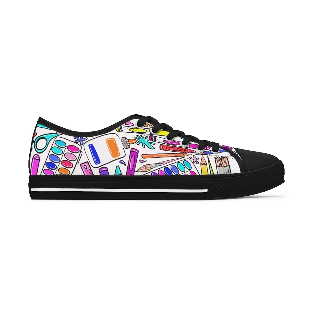 Art Supplies Women's Low Top Sneakers