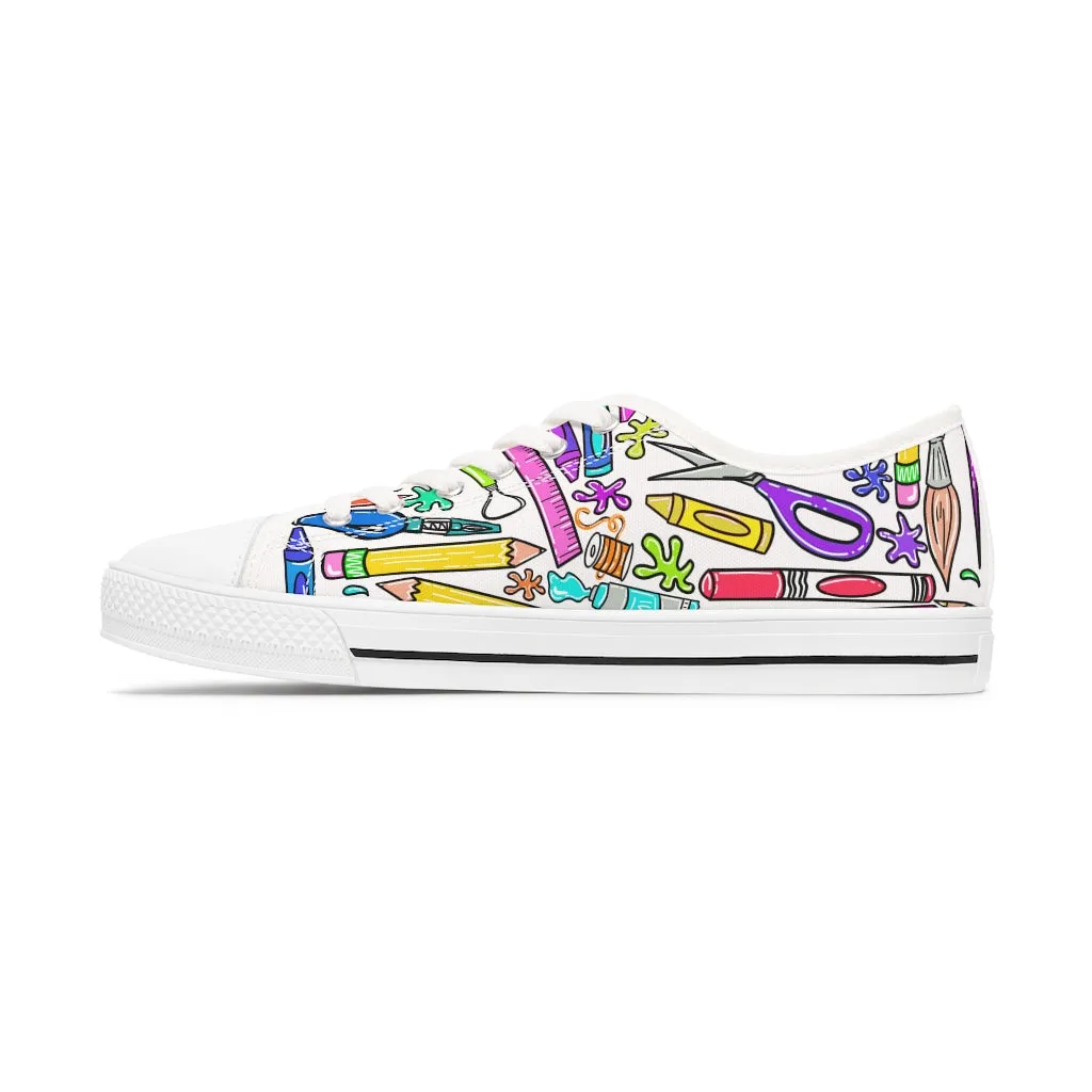 Art Supplies Women's Low Top Sneakers