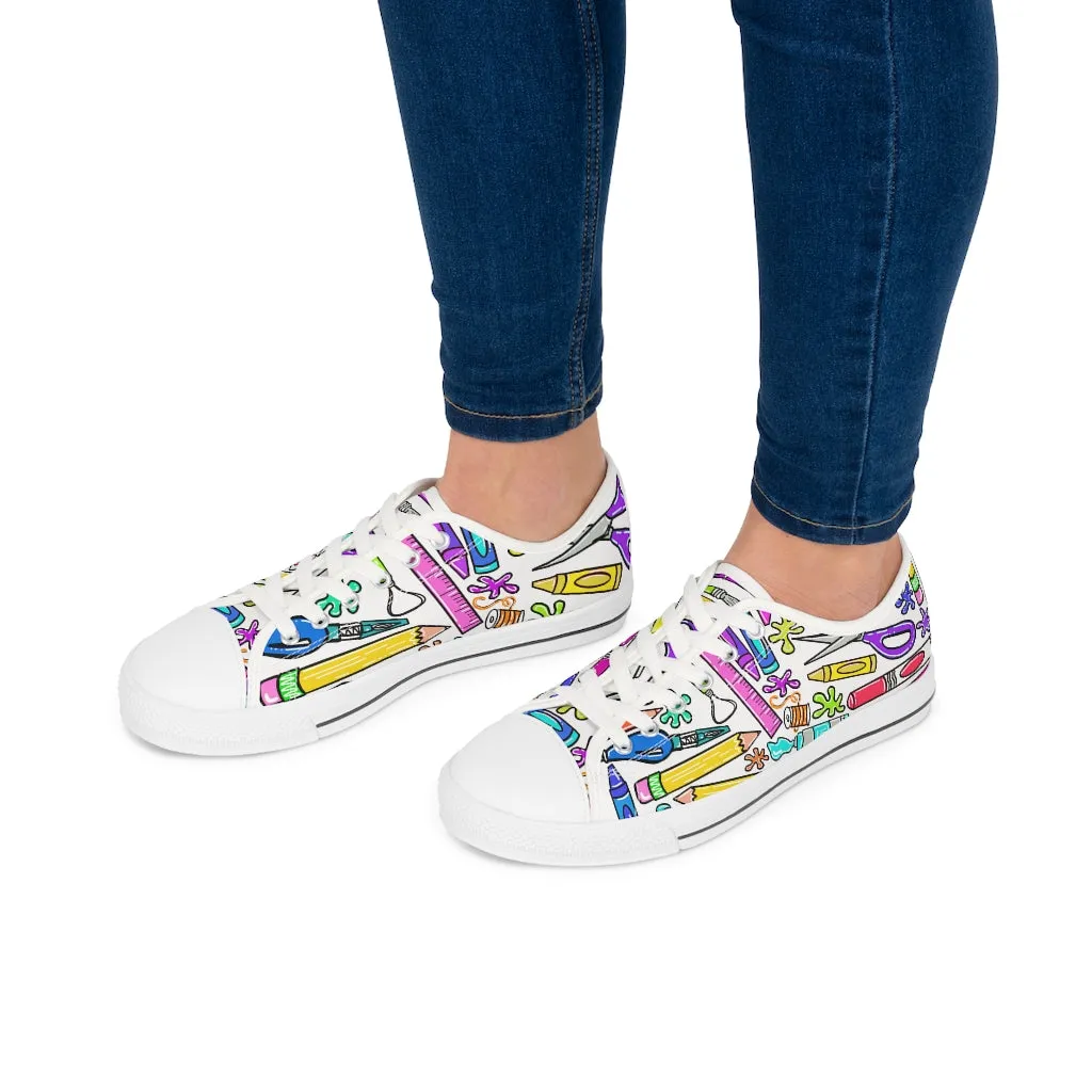 Art Supplies Women's Low Top Sneakers