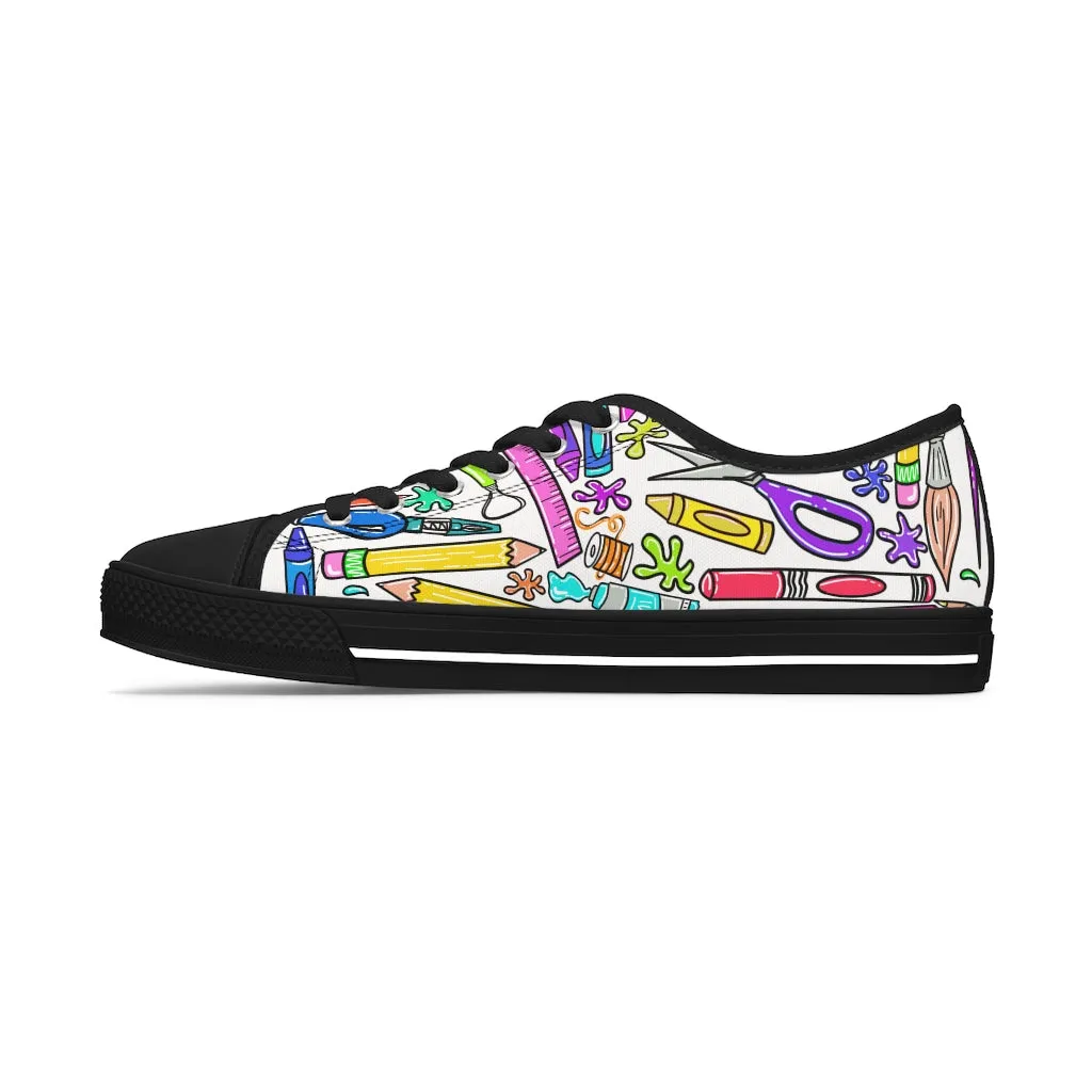 Art Supplies Women's Low Top Sneakers