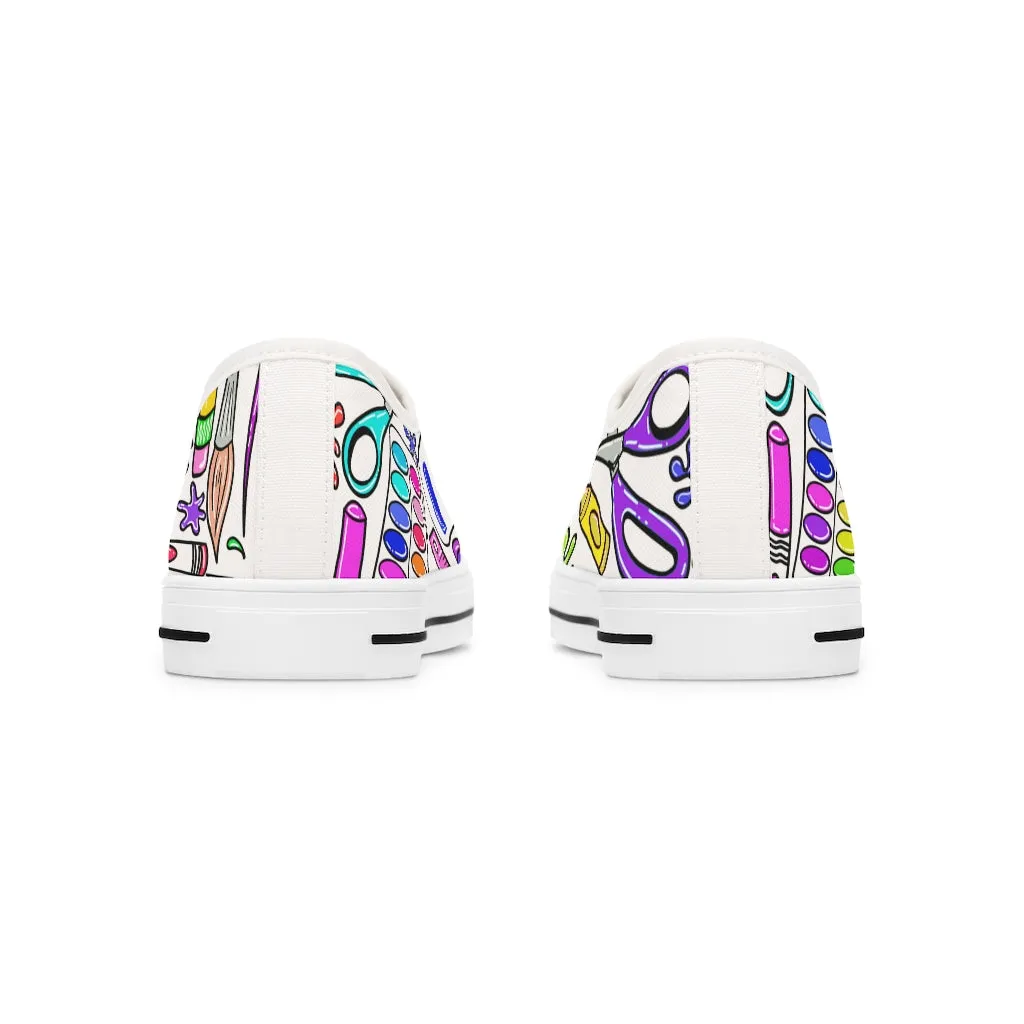 Art Supplies Women's Low Top Sneakers