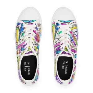 Art Supplies Women's Low Top Sneakers