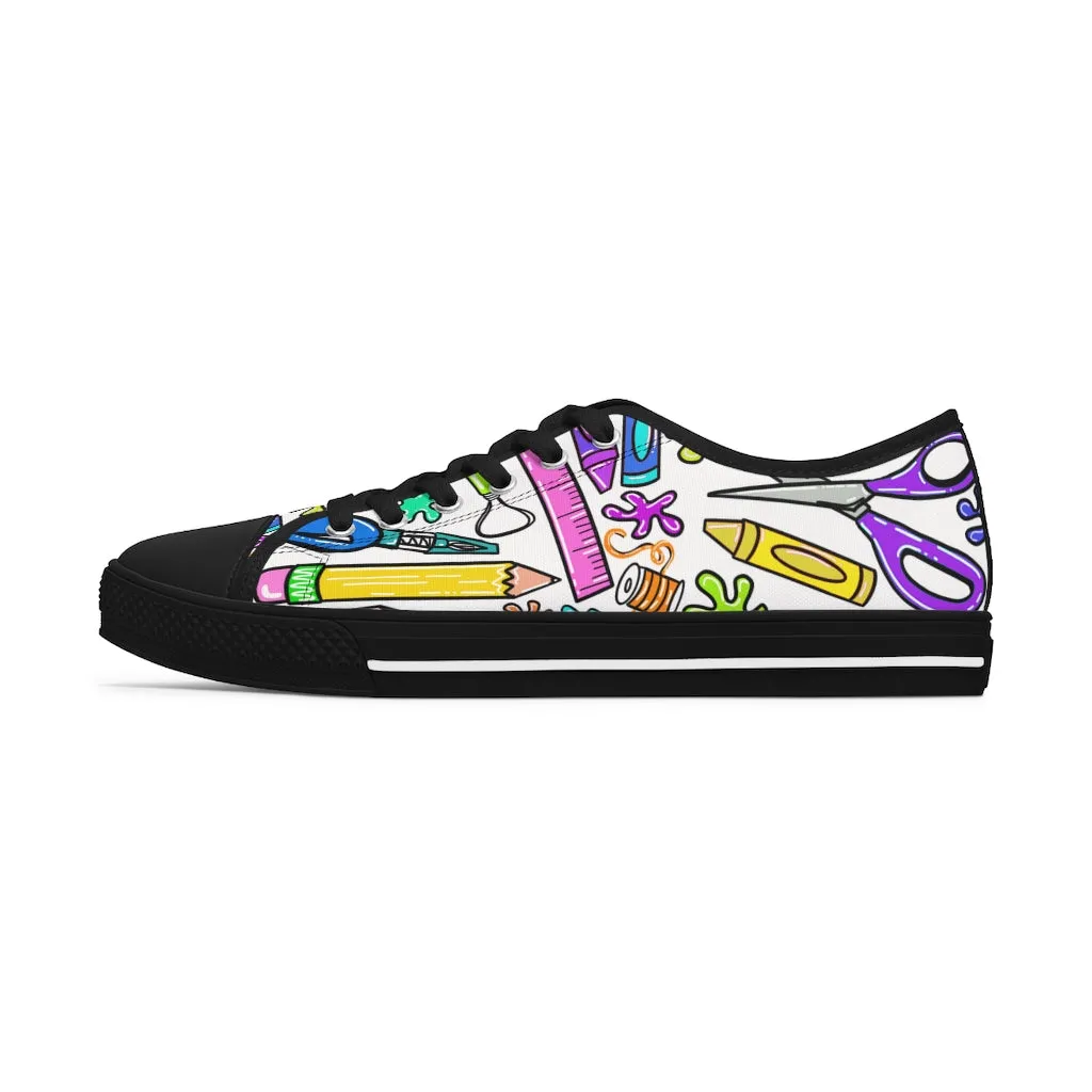 Art Supplies Women's Low Top Sneakers