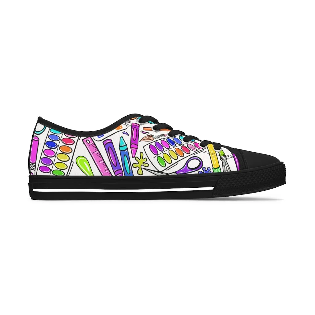 Art Supplies Women's Low Top Sneakers