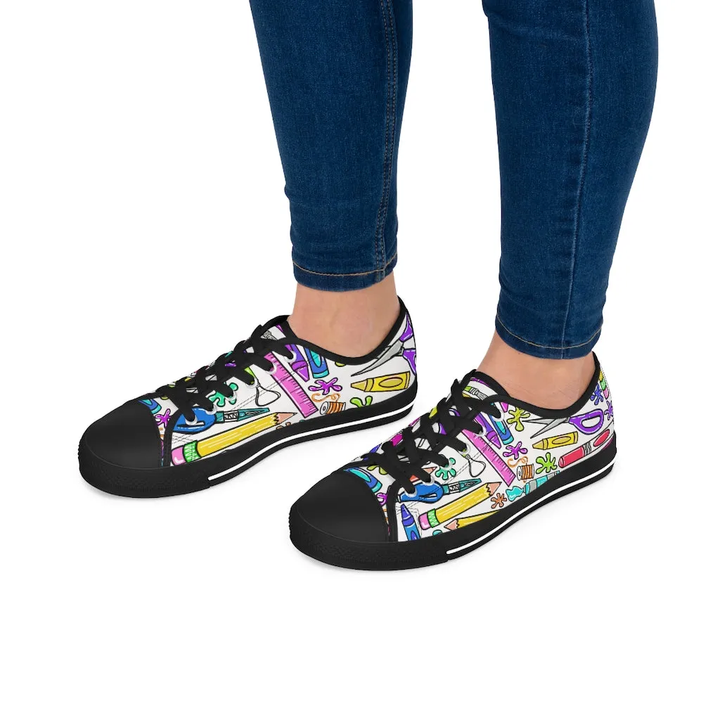 Art Supplies Women's Low Top Sneakers