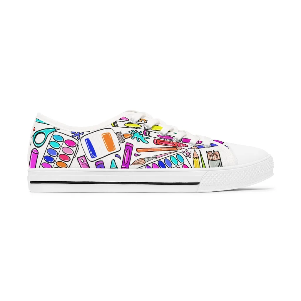 Art Supplies Women's Low Top Sneakers