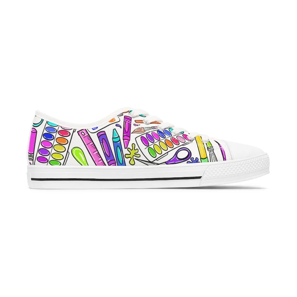 Art Supplies Women's Low Top Sneakers