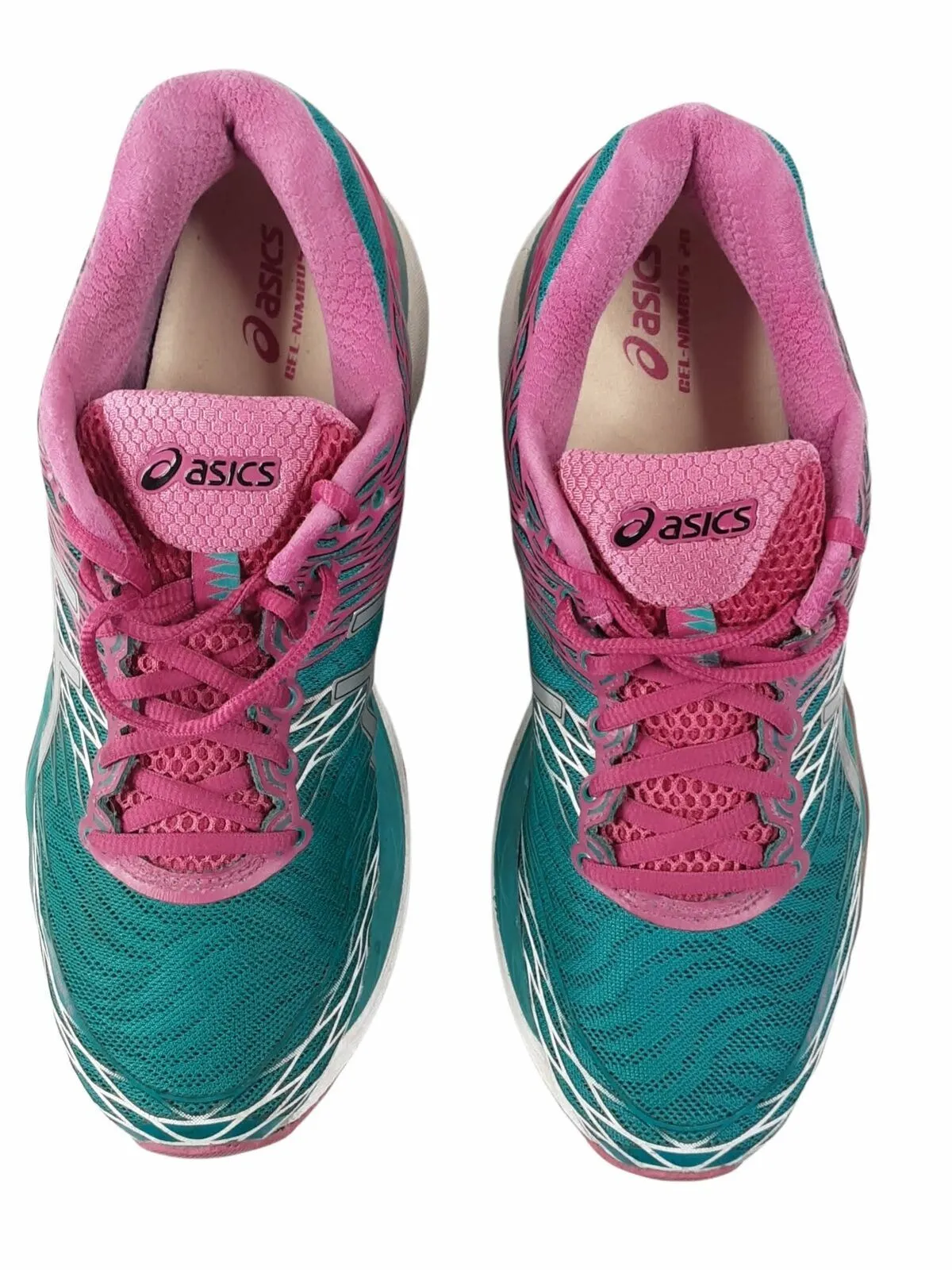 Asics Gel-Nimbus 18 Blue Pink Running Shoes Women's (Size: 10.5) T650N