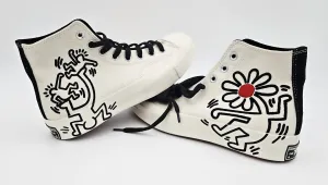 Authentic Keith Haring Egret Converse Chuck Taylor Hi Sneakers New M8 W10