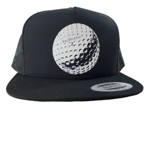 badknees Golfing Cap - Black and White