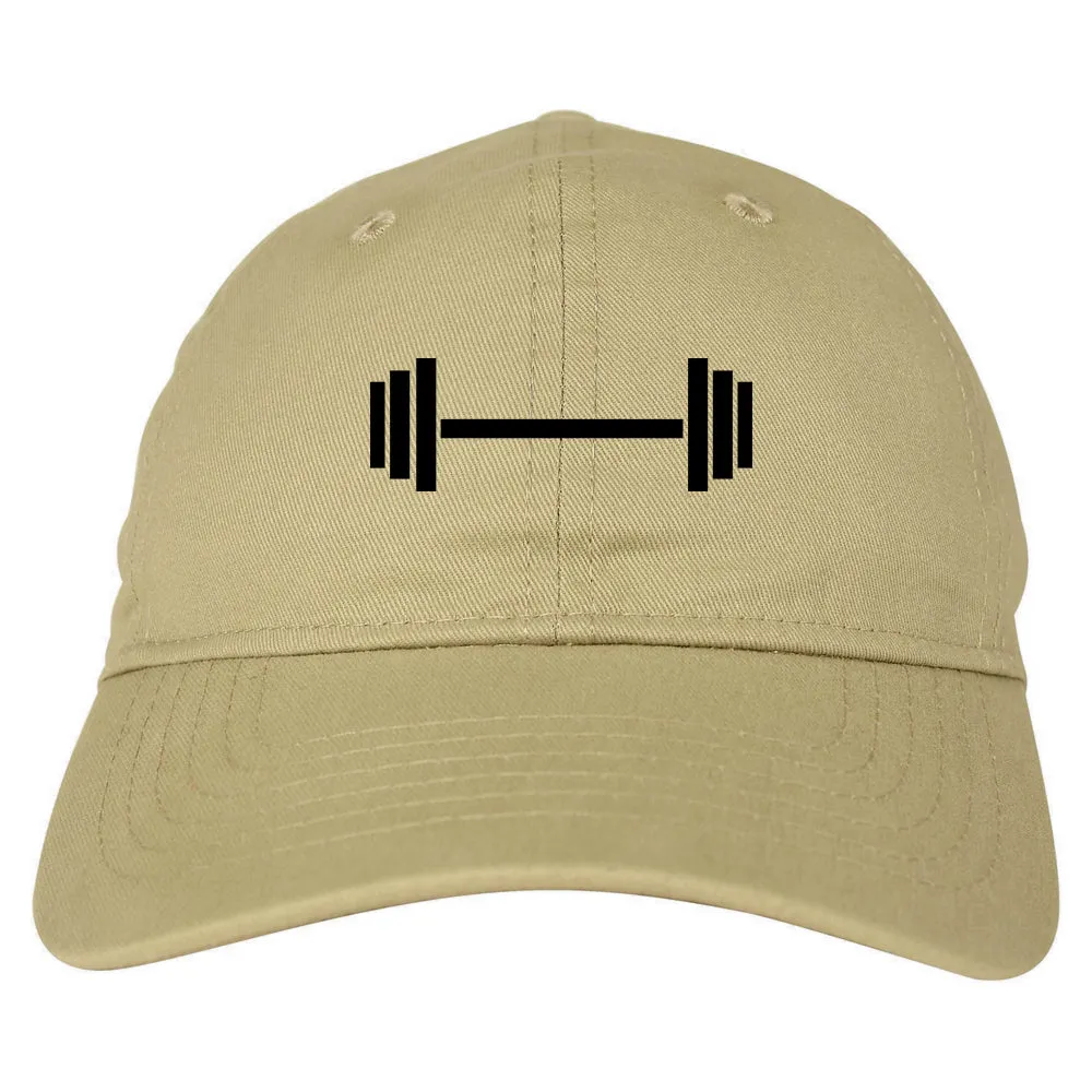 Barbell Workout Gym Mens Dad Hat Baseball Cap