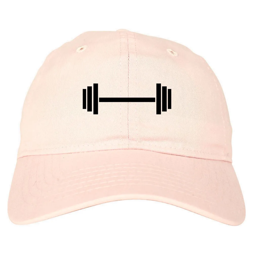 Barbell Workout Gym Mens Dad Hat Baseball Cap