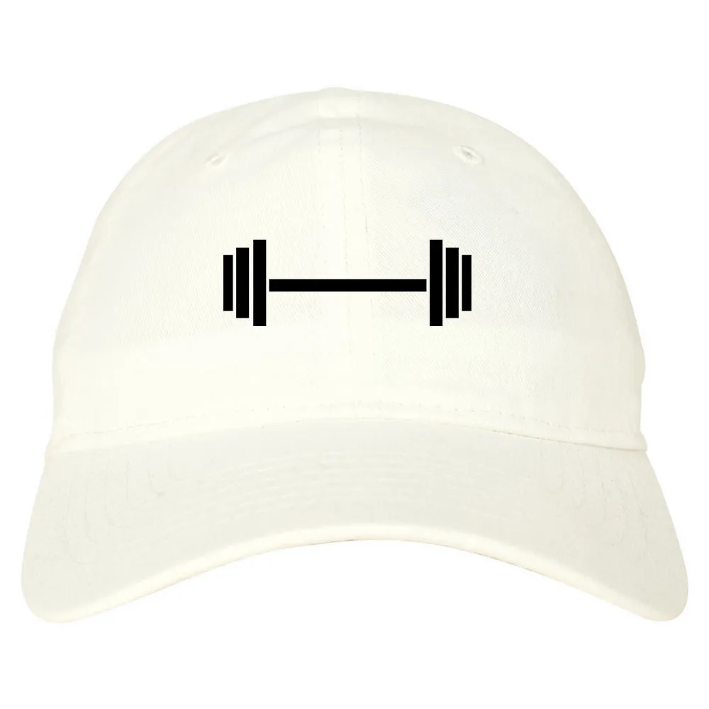 Barbell Workout Gym Mens Dad Hat Baseball Cap