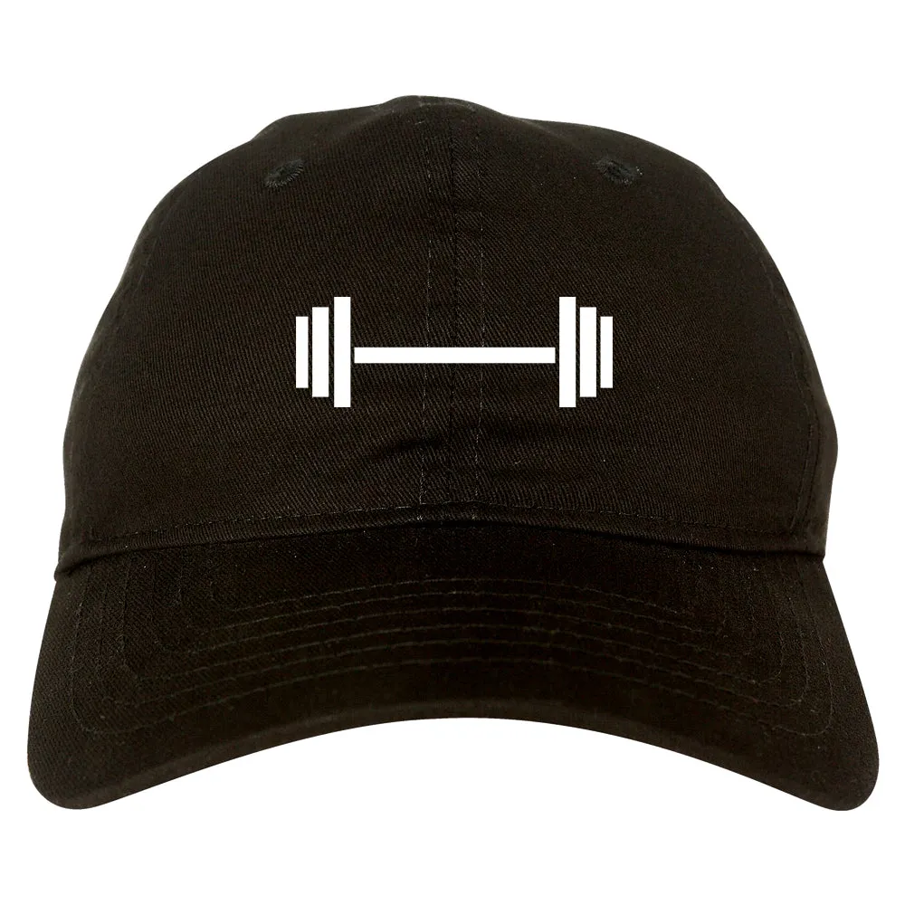 Barbell Workout Gym Mens Dad Hat Baseball Cap