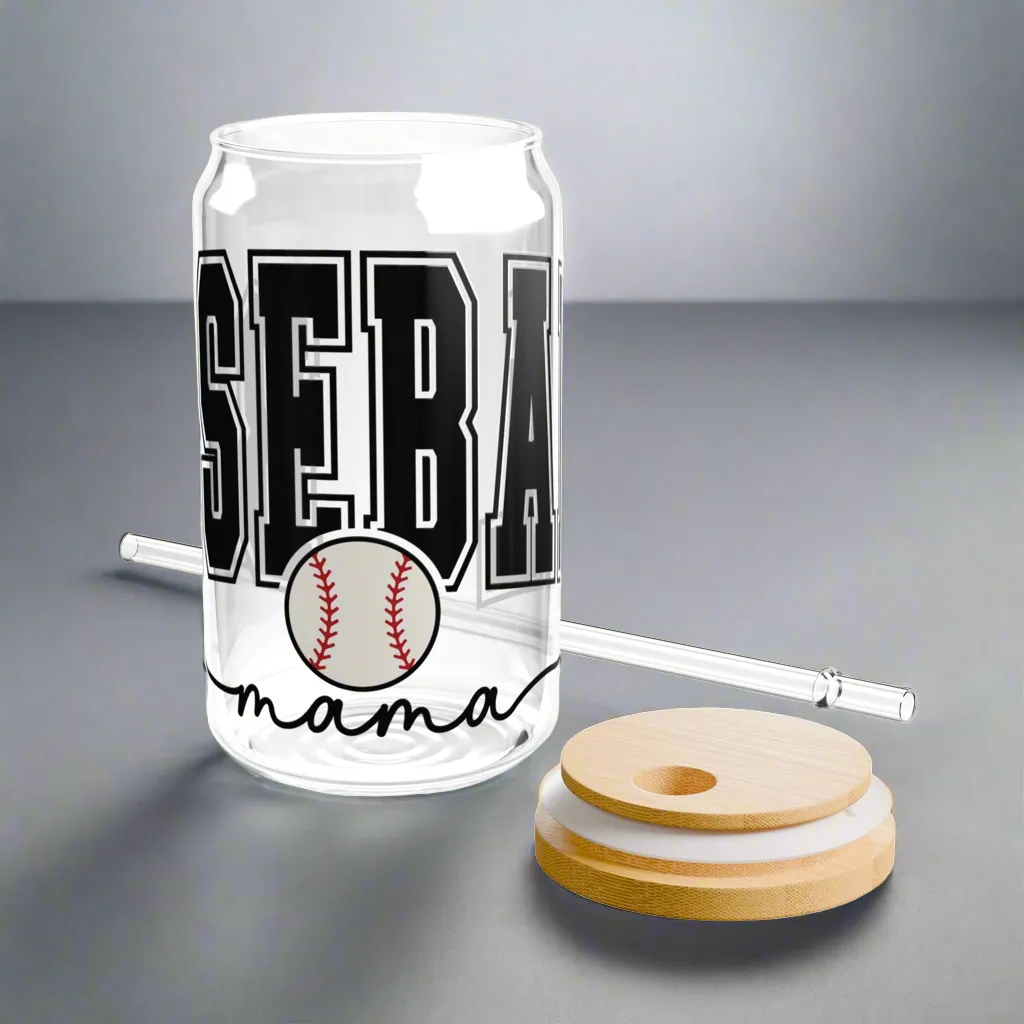 Baseball Mama | Sipper Glass, 16oz