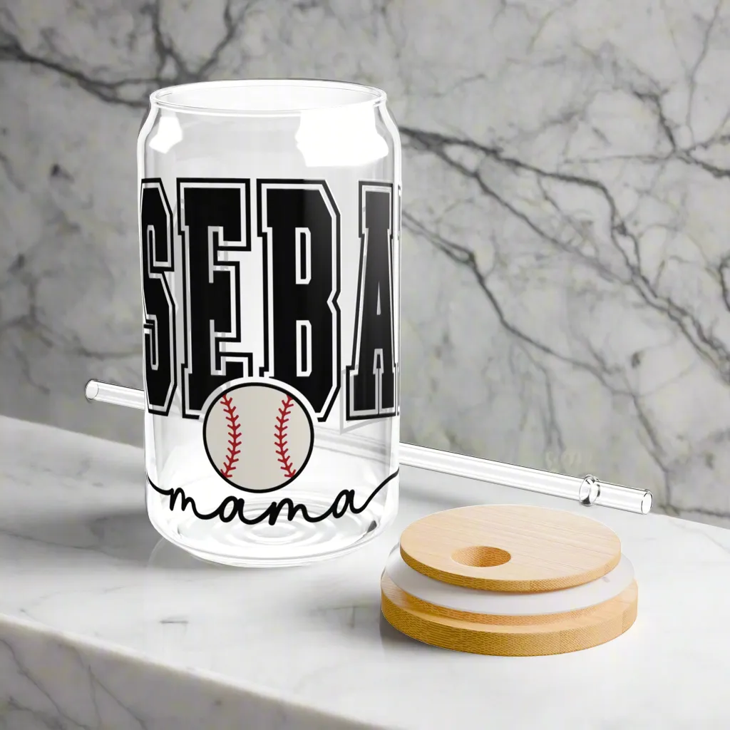 Baseball Mama | Sipper Glass, 16oz