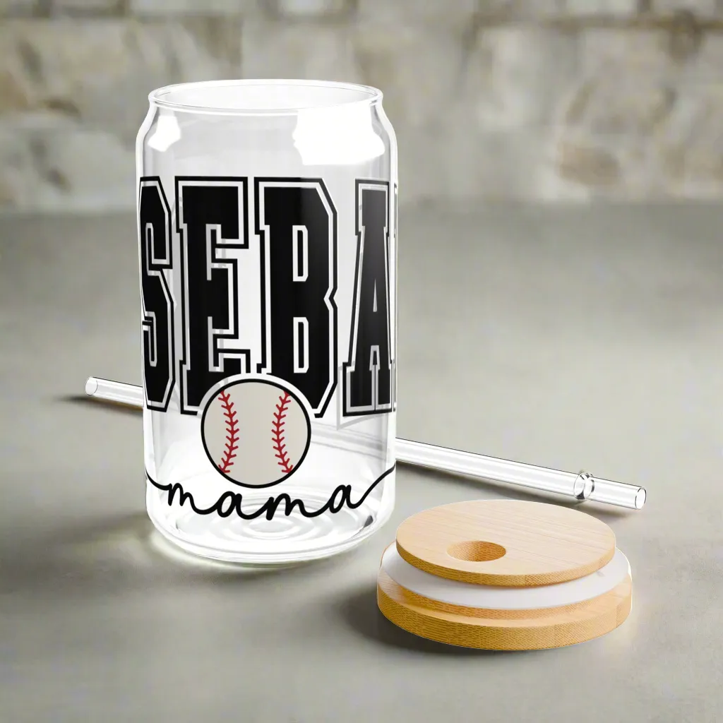 Baseball Mama | Sipper Glass, 16oz