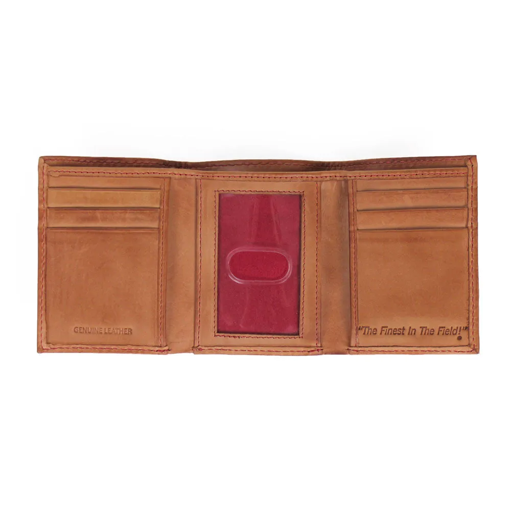 Baseball Stitch Trifold Wallet