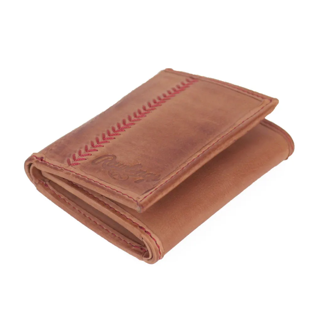 Baseball Stitch Trifold Wallet