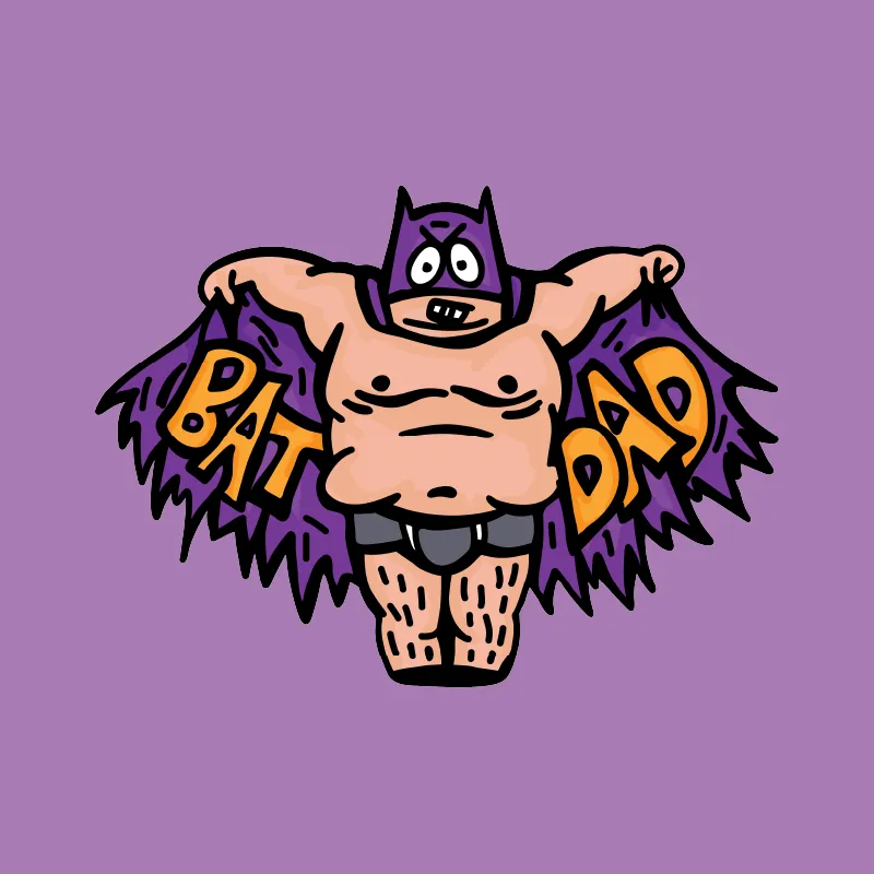 Bat Dad 🦹🏻‍♂️⚾️ - Men's T Shirt