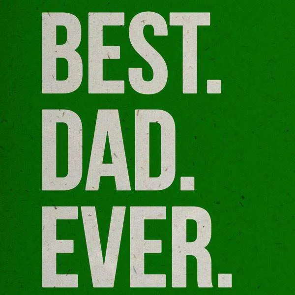 BEST DAD EVER HEMP GREETING CARD