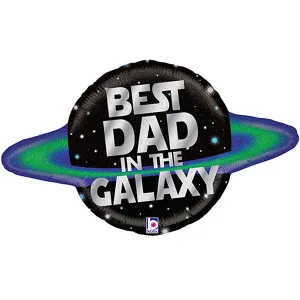 Best Dad In The Galaxy Large Shape Balloon