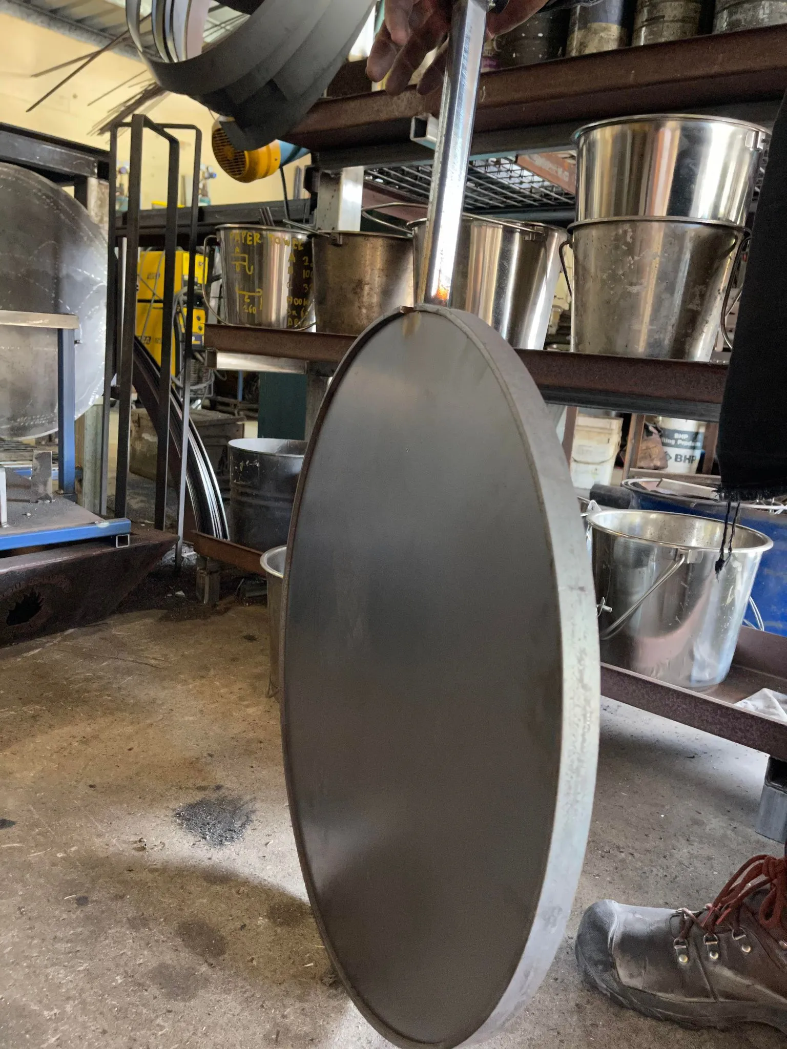 Big Hot Plate with Post & Sleeve/Bracket