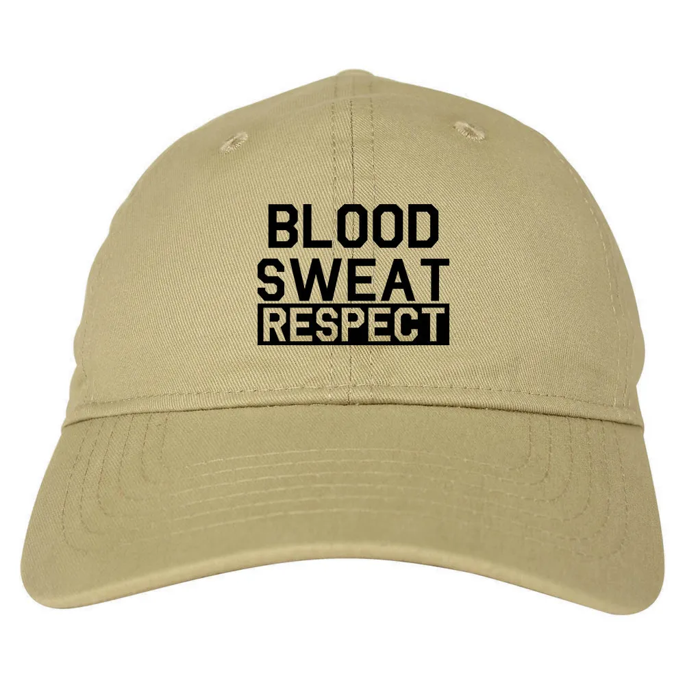 Blood Sweat Respect Gym Workout Mens Dad Hat