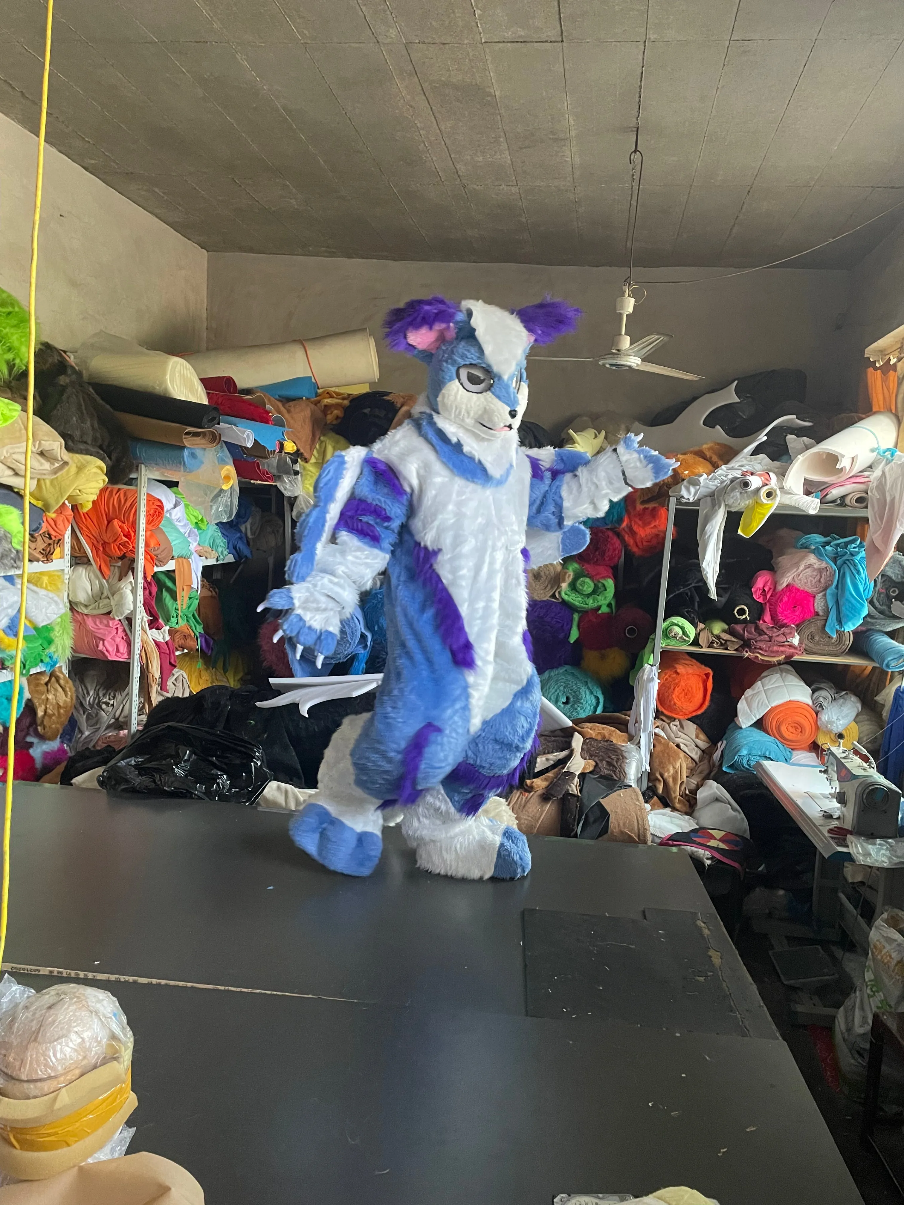 Blue Angel Fox Cat Fursuit Kigurumi Furry Costumes Furries