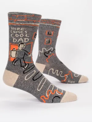 Blue Q Men's Crew Socks | Here Comes Cool Dad