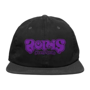 Boris "Heavy Rocks: Purple Logo" Black Dad Hat