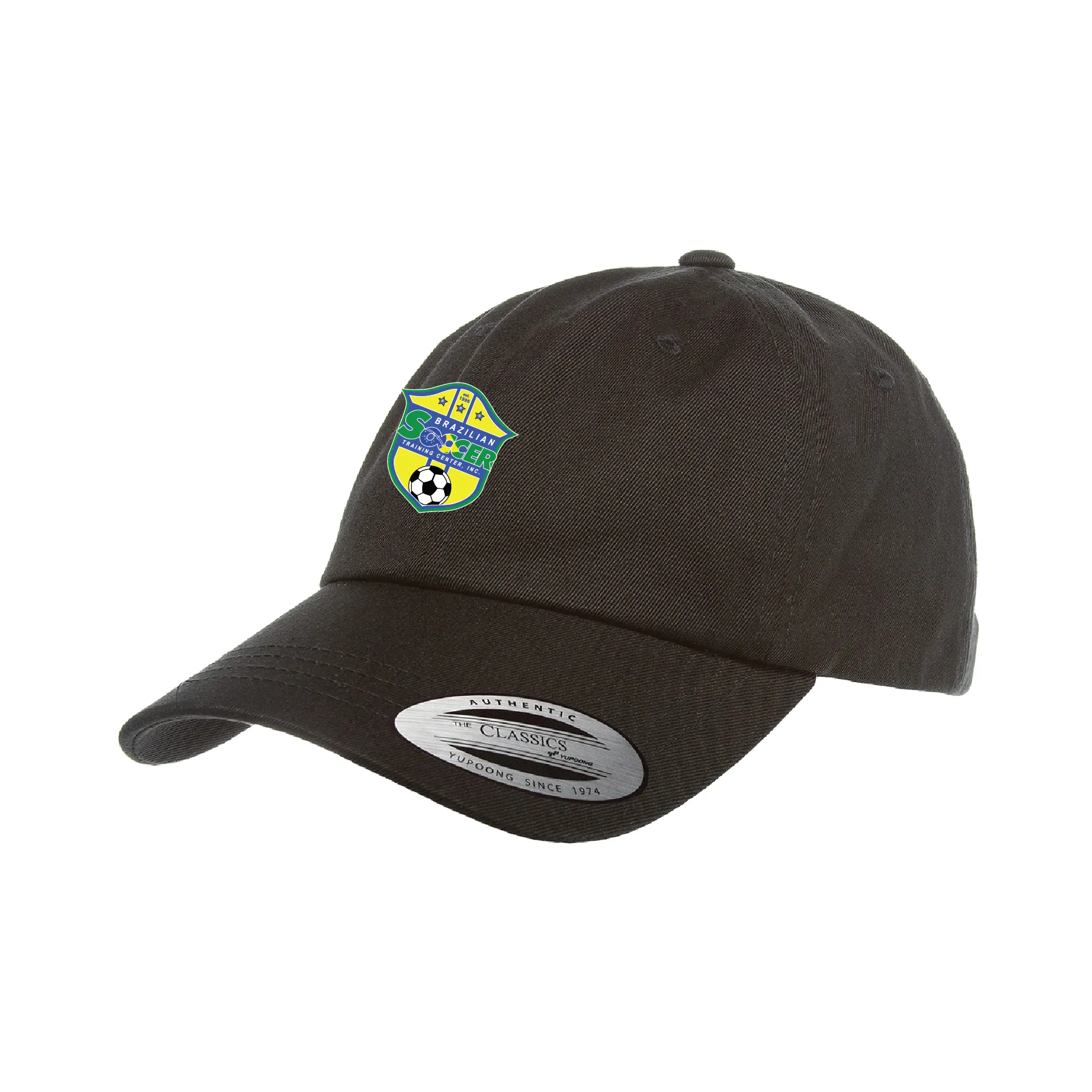 Brazilian Soccer Training Yupoong Cotton Twill Dad Cap Black