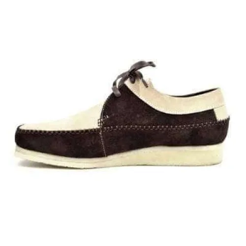 British Walkers Weaver Somerset Men's Beige and Brown Suede